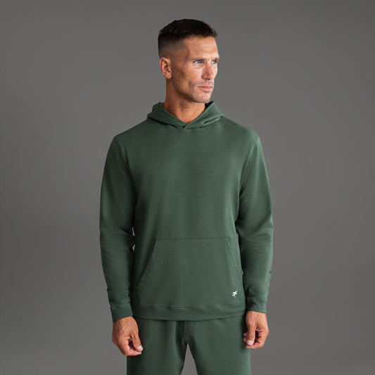 Tags:(6'0" - 180 lbs|Medium) custom hoodie model Tyler in Moss