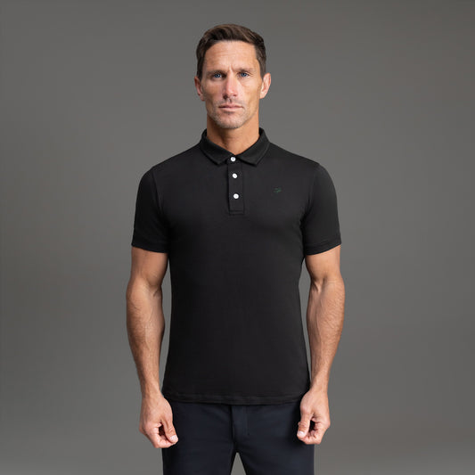 Tags:(6'0" - 180 lbs|Medium) custom t-shirt tee model Tyler in Black