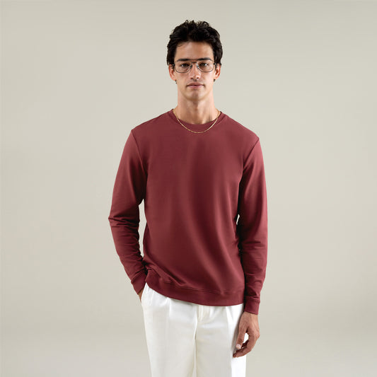 Custom pullover model Jessey in Maroon