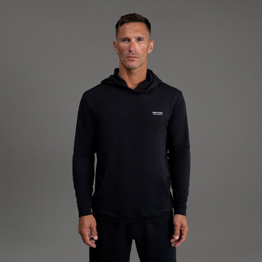Tags:(6'0" - 180 lbs|Medium) custom hoodie model Tyler in Black
