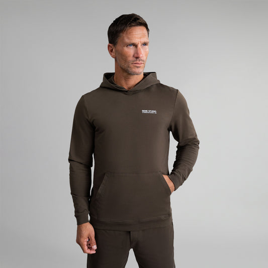 Tags:(6'0" - 180 lbs|Medium) custom hoodie model Tyler in Umber